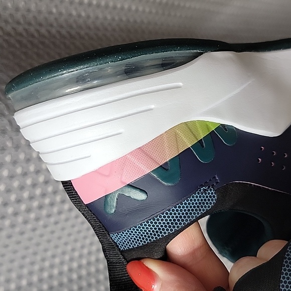 Nike Air Max Black Rainbow Sunset Running Workout Active Women Sneakers Size 9 - Picture 8 of 8